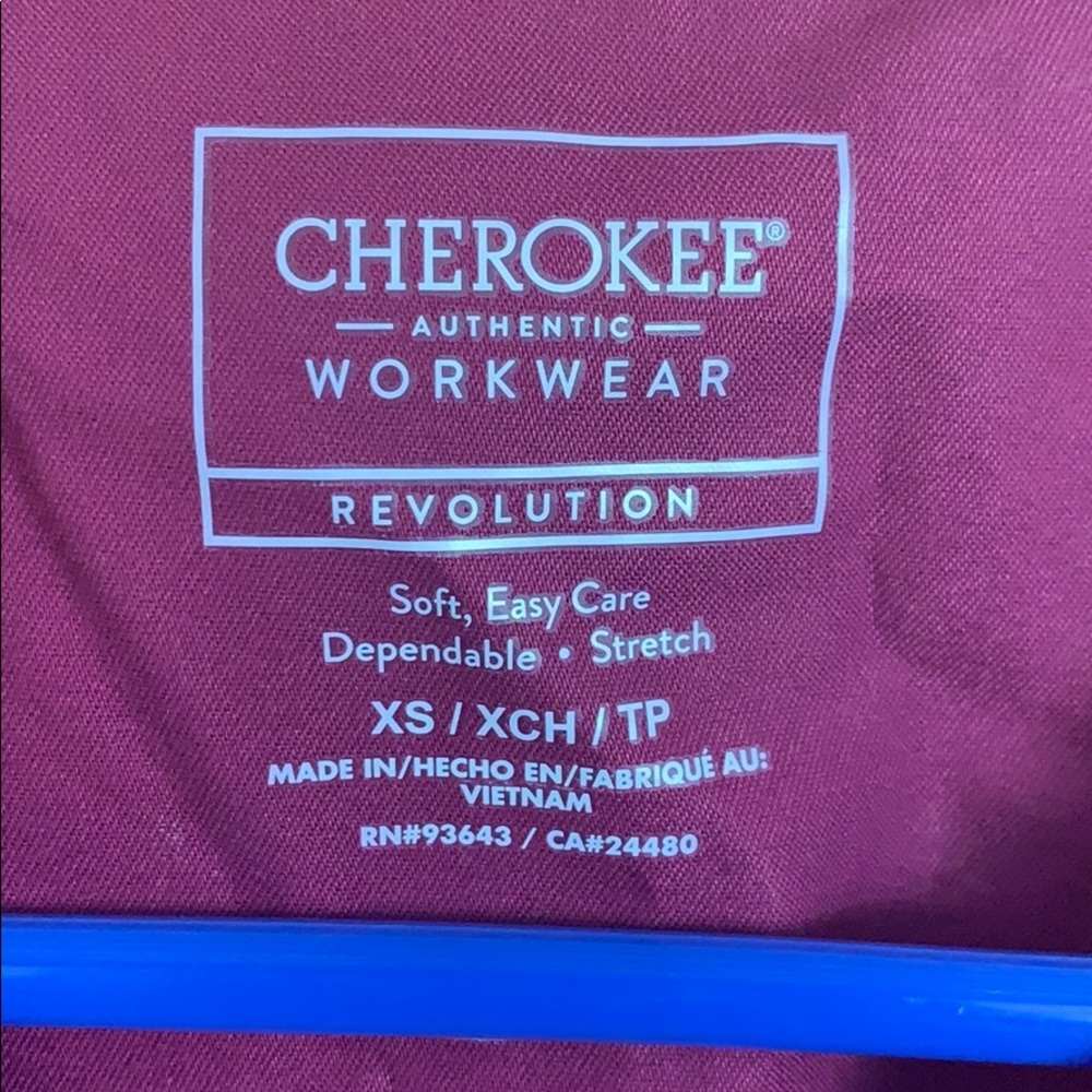 Burgundy Cherokee Revolution Scrub Set